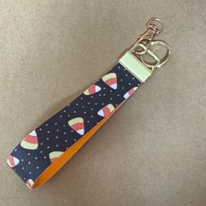 Candy Corn Keychain Wristlet
